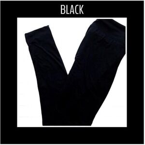 LuLaRoe Girls Leggings L/XL Sizes 8-14 Solid Black Noir Kids Large NWT